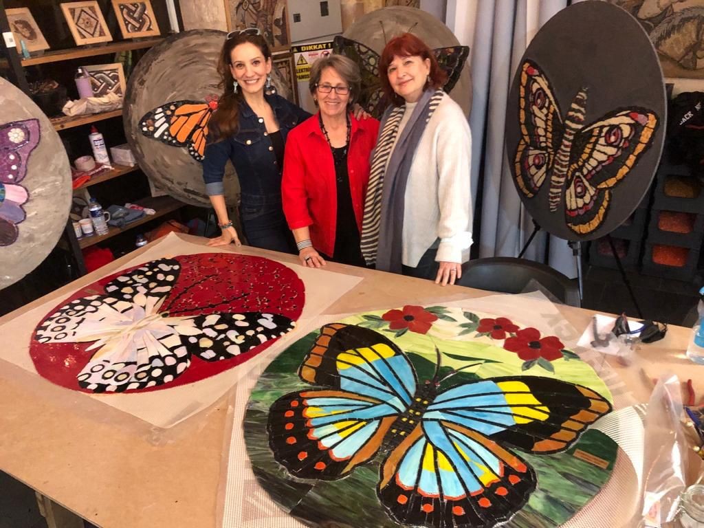 16 farklı kelebek mozaiği, Gaziantep’te görücüye çıktı