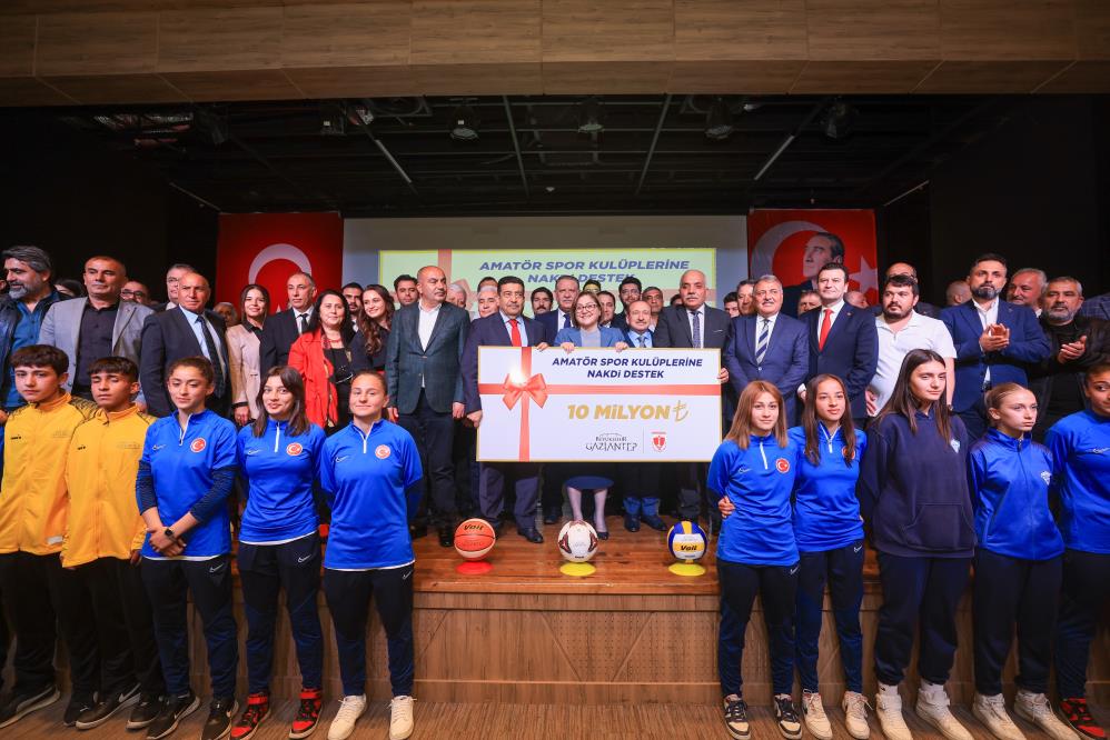 Gaziantep Büyükşehir’den amatör spor kulüplerine 10 milyon TL nakdi destek